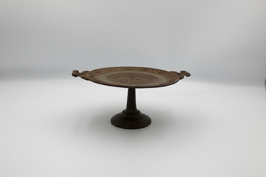 Antique Cast Brass and Iron Tazza