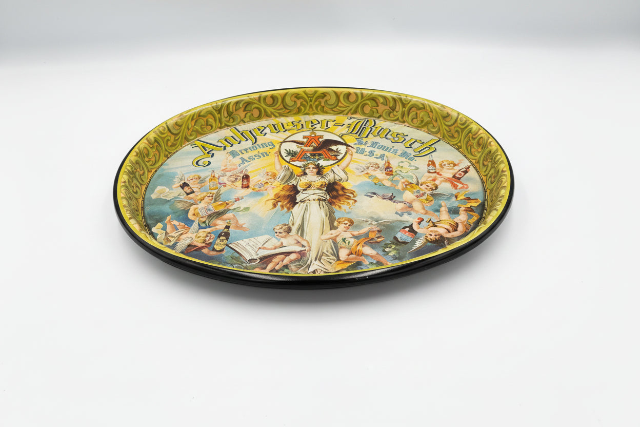 Vintage Anheuser-Busch Metal Advertising Serving Tray