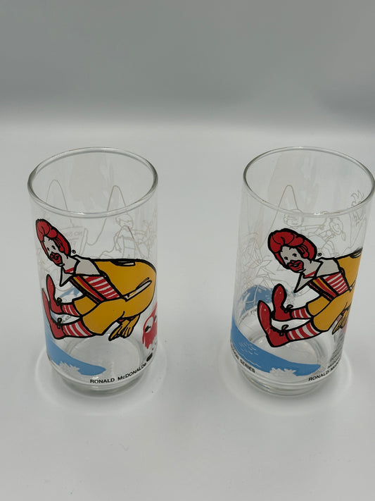 1977 McDonaldland Action Series drinking glass