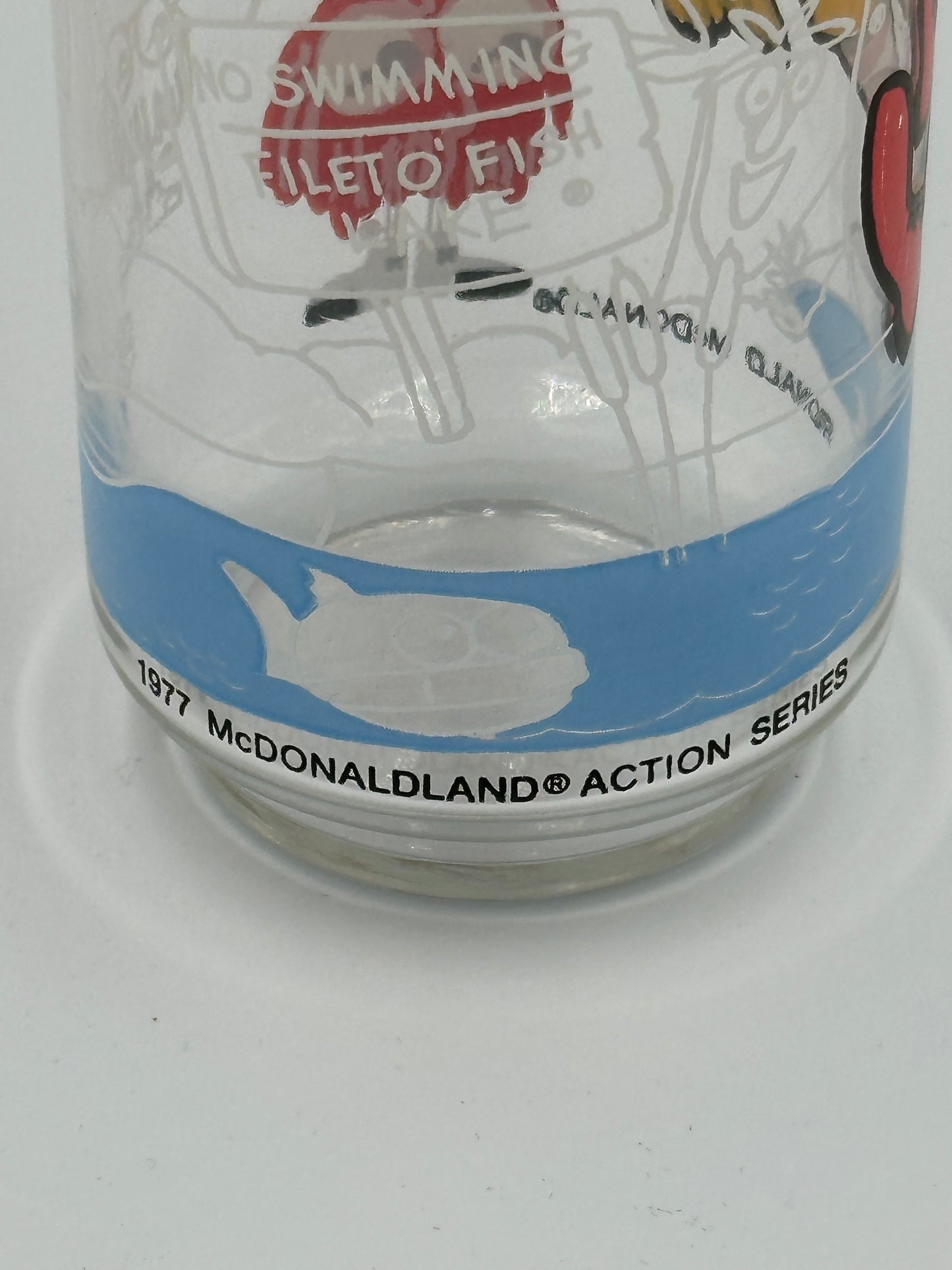 1977 McDonaldland Action Series drinking glass