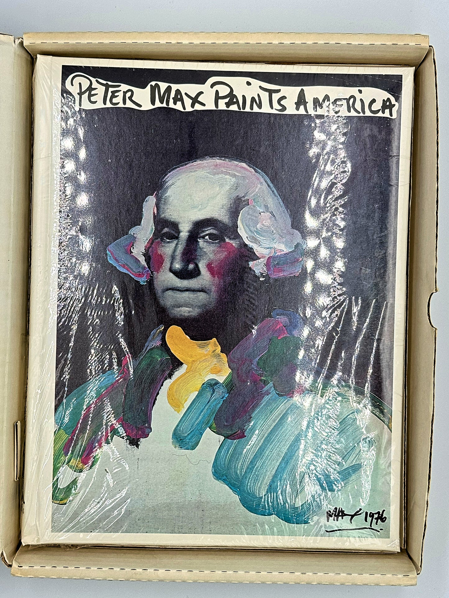 Vintage “Peter Max Paints America” Book – 1976 – Unopened in Original Packaging
