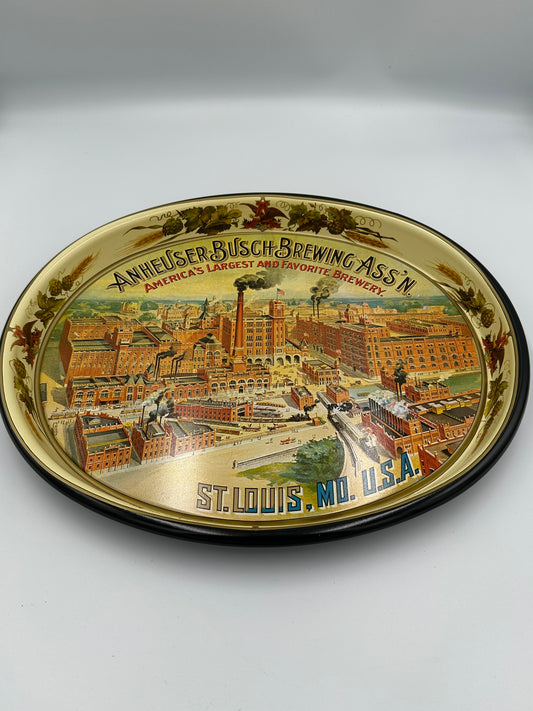 Vintage Anheuser-Busch Advertising beer tray