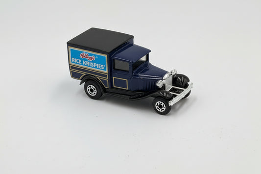 1979 Matchbox Model A Ford delivery truck with a Rice Krispies advertisement