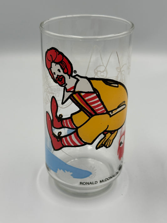 1977 McDonaldland Action Series drinking glass