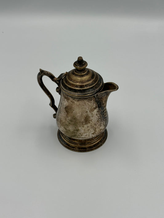 Vintage Silver Plated Creamer And Sugar Pot