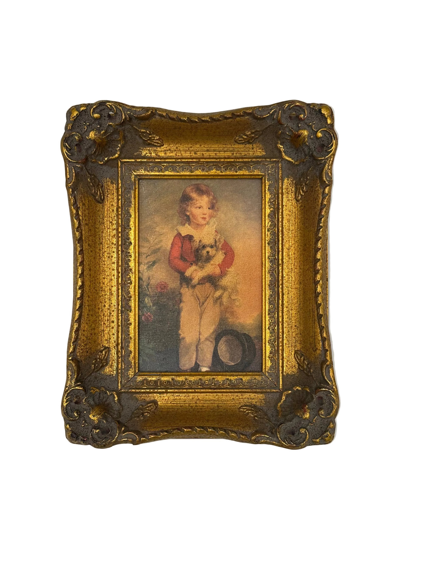 Vintage H. Hal Kramer Chicago Antiqued Collection Framed Prints – Gold Ornate Pair