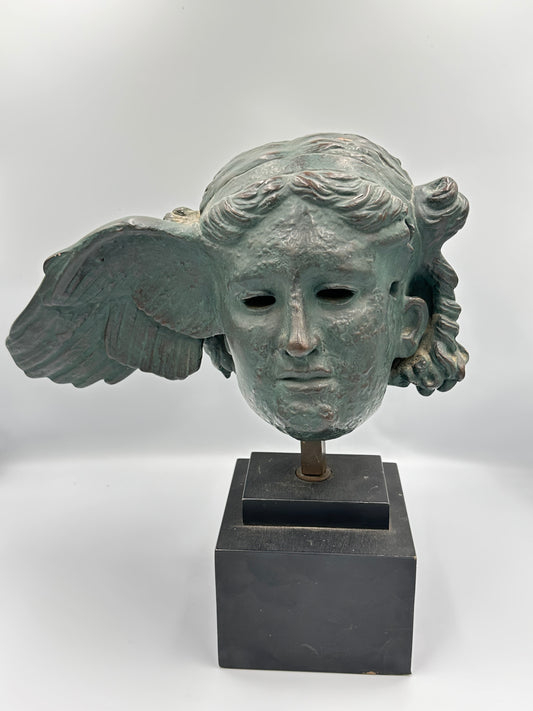 Classical Winged Putto Cherub Bust