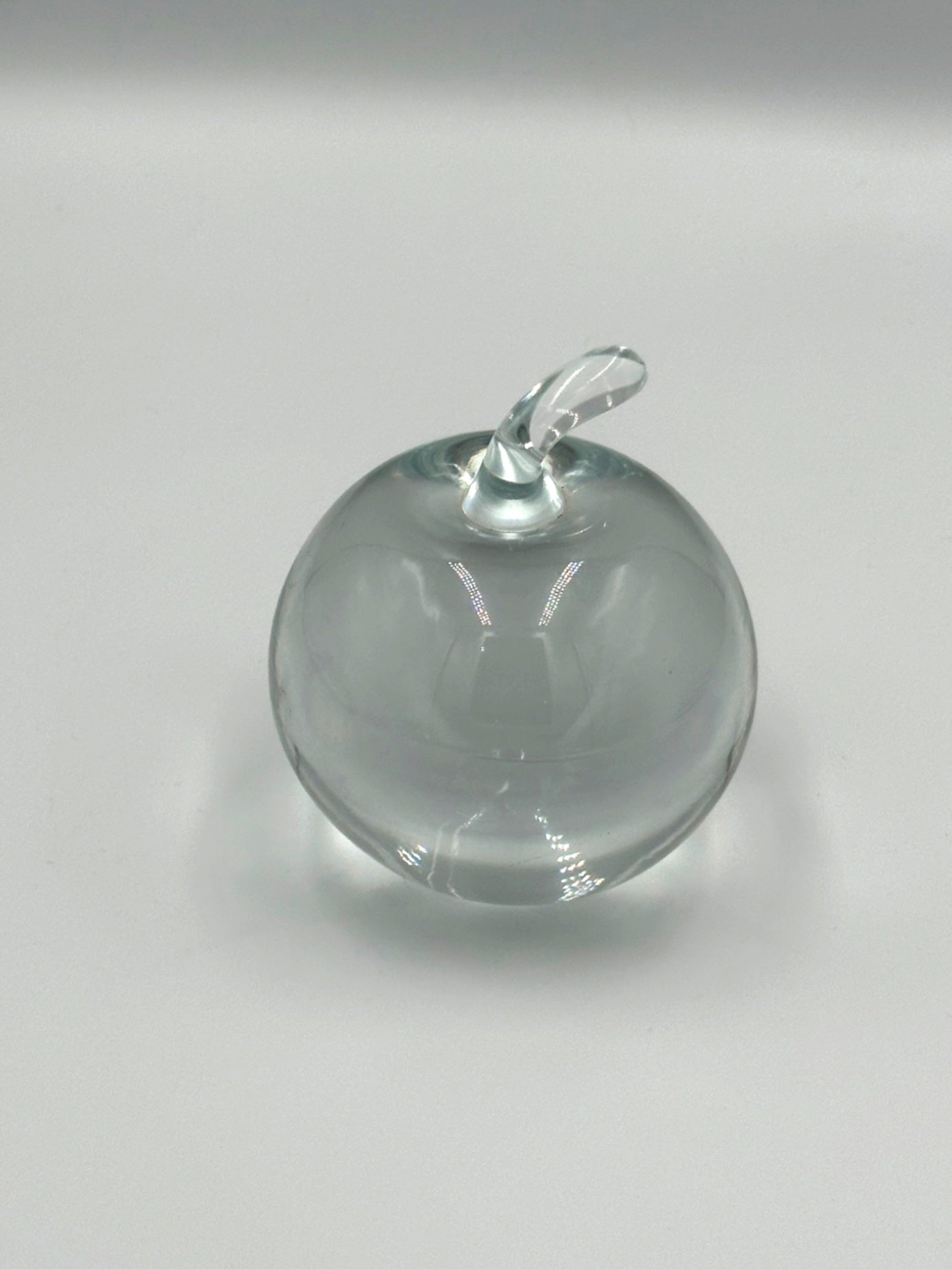 Cartier Signed Art Glass Apple Paperweight