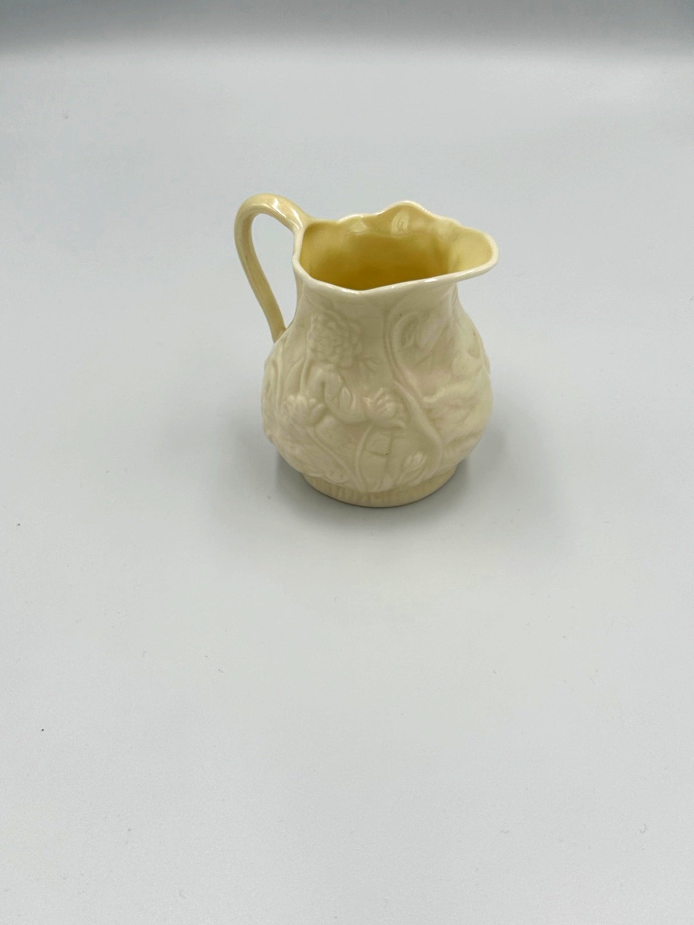 Vintage Belleek Ireland Creamer & Sugar Bowl Set